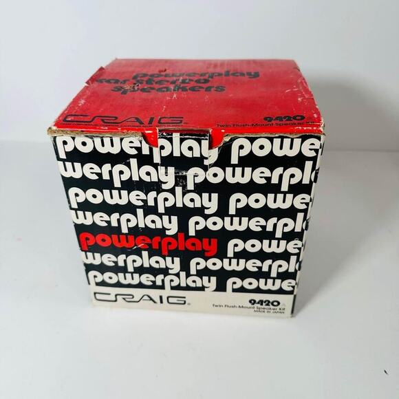 Vintage CRAIG Car Audio 9420 Twin Flushed Mounted Car Speakers 5 inches - Picture 1 of 5